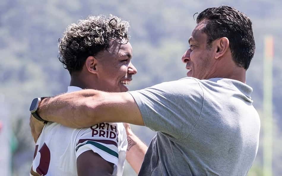 Wesley Natã e Fred em Flamengo x Fluminense