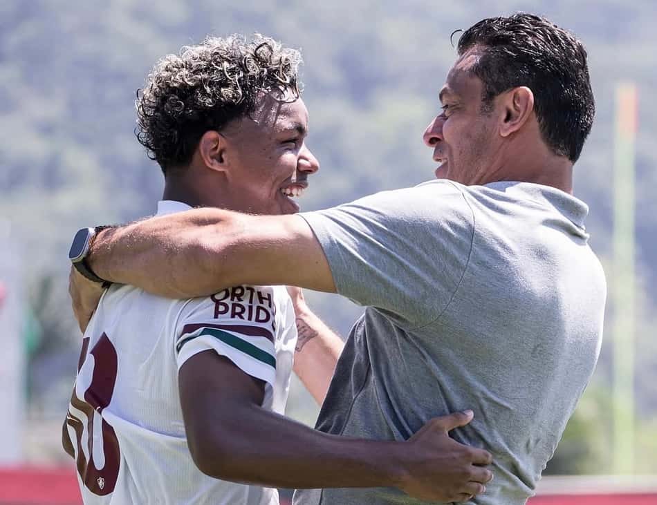 Wesley Natã e Fred em Flamengo x Fluminense