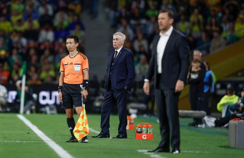 Carlo Ancelotti, durante o segundo amistoso Austrália x Brasil