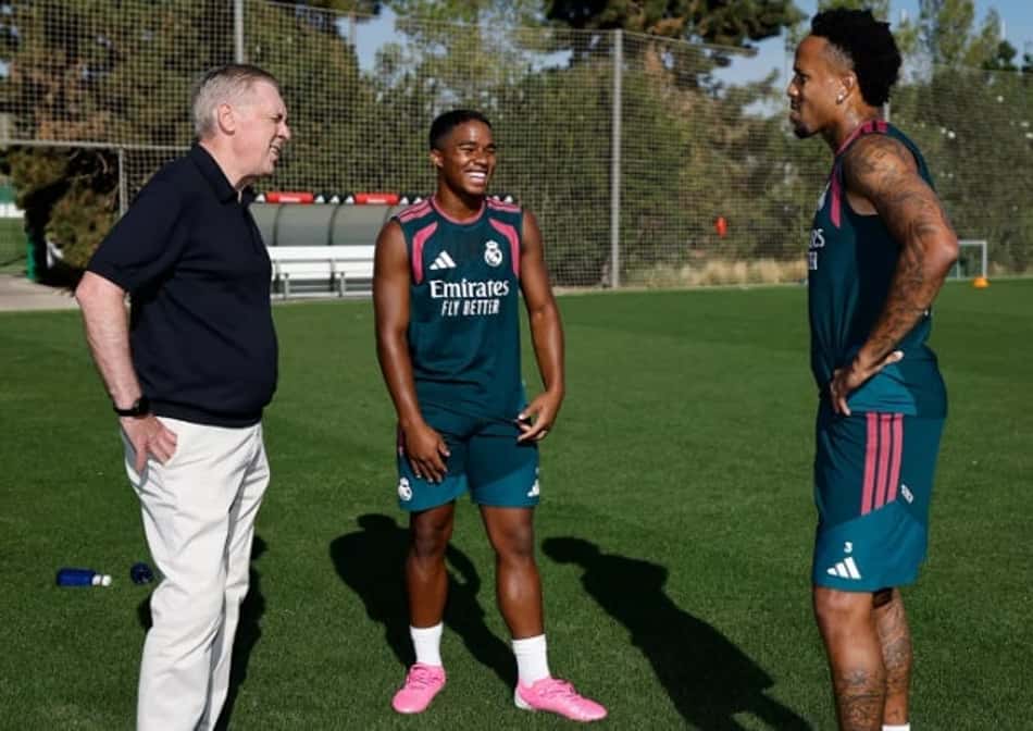 Carlo Ancelotti, Endrick e Éder Militão