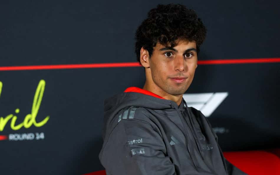 Gabriel Bortoleto em coletiva do GP da Espanha pela F1 2026