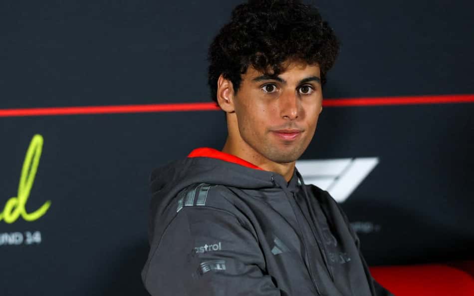 Gabriel Bortoleto em coletiva do GP da Espanha pela F1 2026