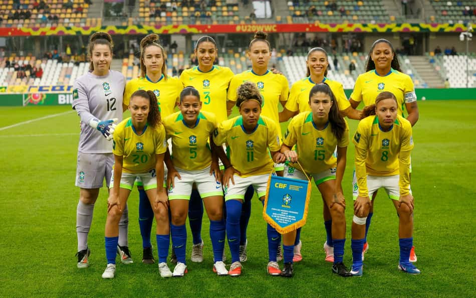 A Seleção Brasileira que disputa a Copa do Mundo Feminina SUb-20