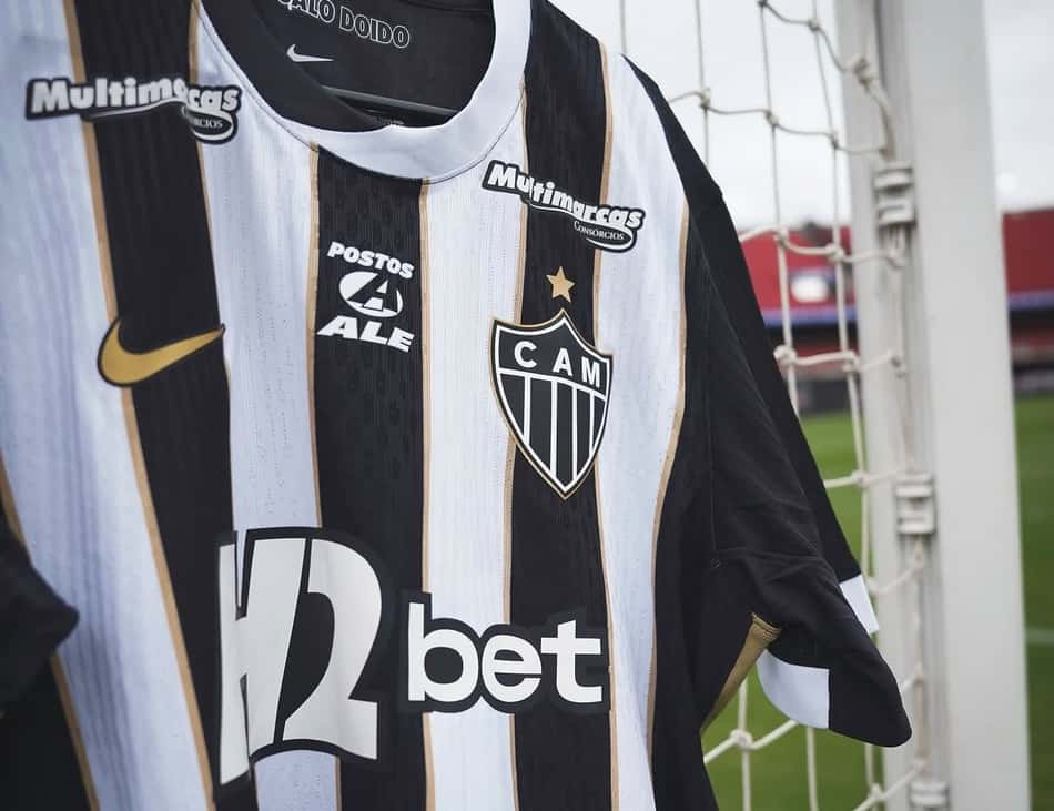 Camisa Atlético no Morumbis (Foto: Pedro Souza / Atlético)