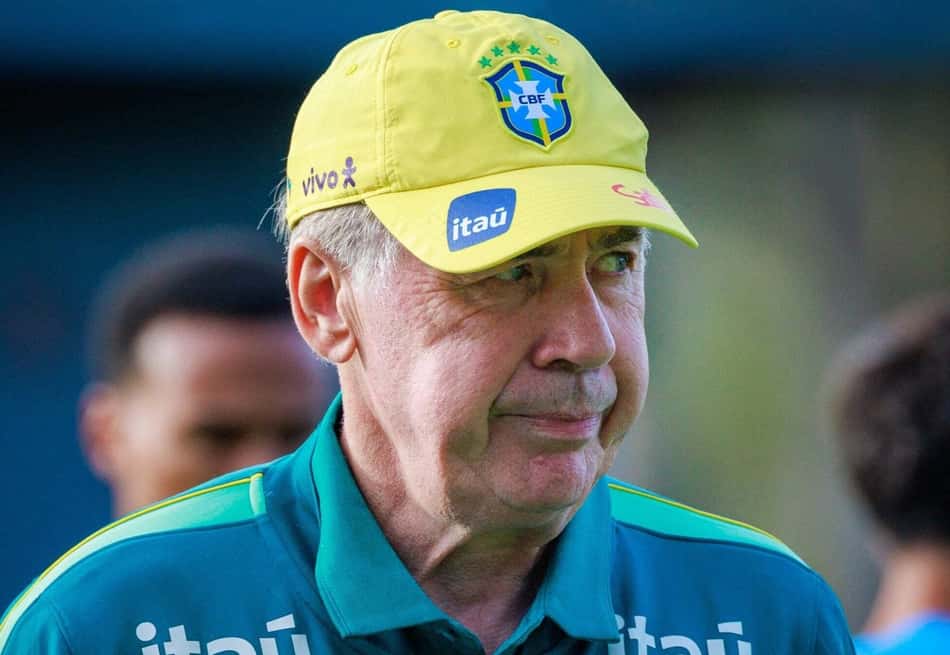 Carlo Ancelotti, técnico da Seleção Brasileira