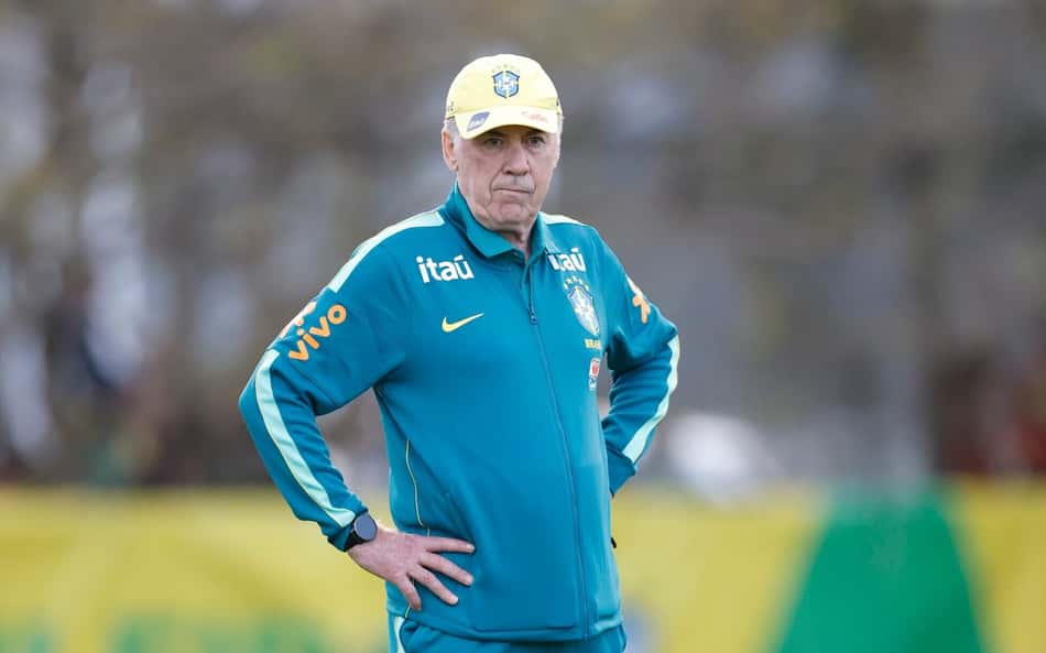 Ancelotti confirma escalação do Brasil com dois estreantes