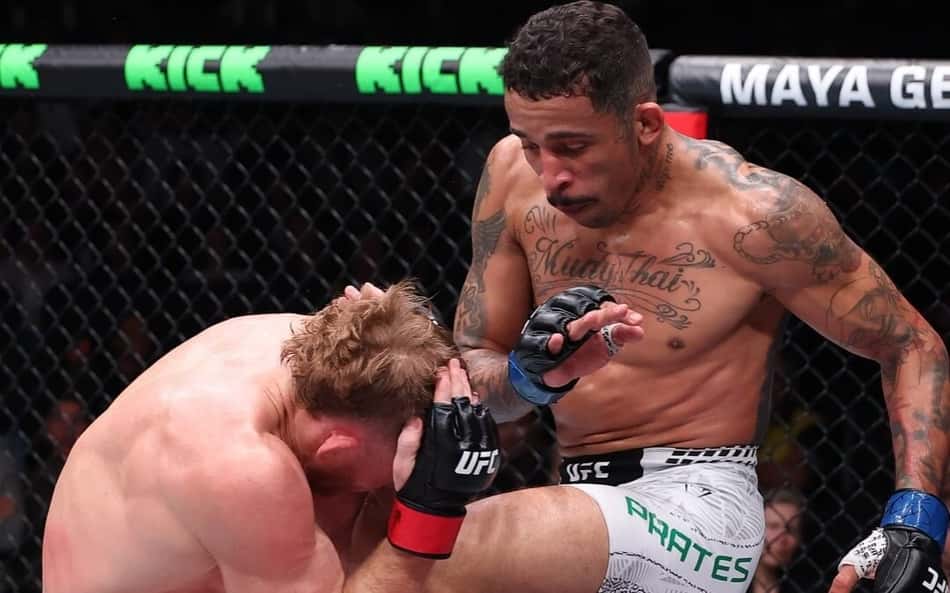 Carlos Prates venceu Jack Della Maddalena no UFC Perth (Foto: Reprodução/Instagram/UFC)