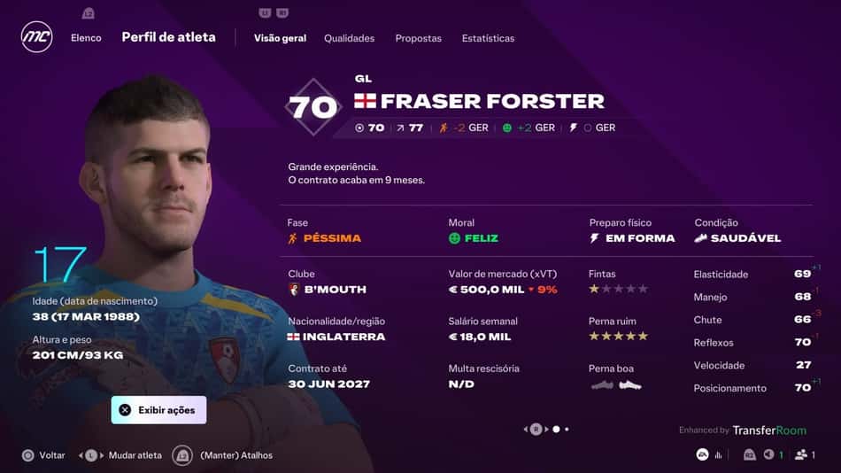 Nova interface de perfil de jogador no EA FC 27