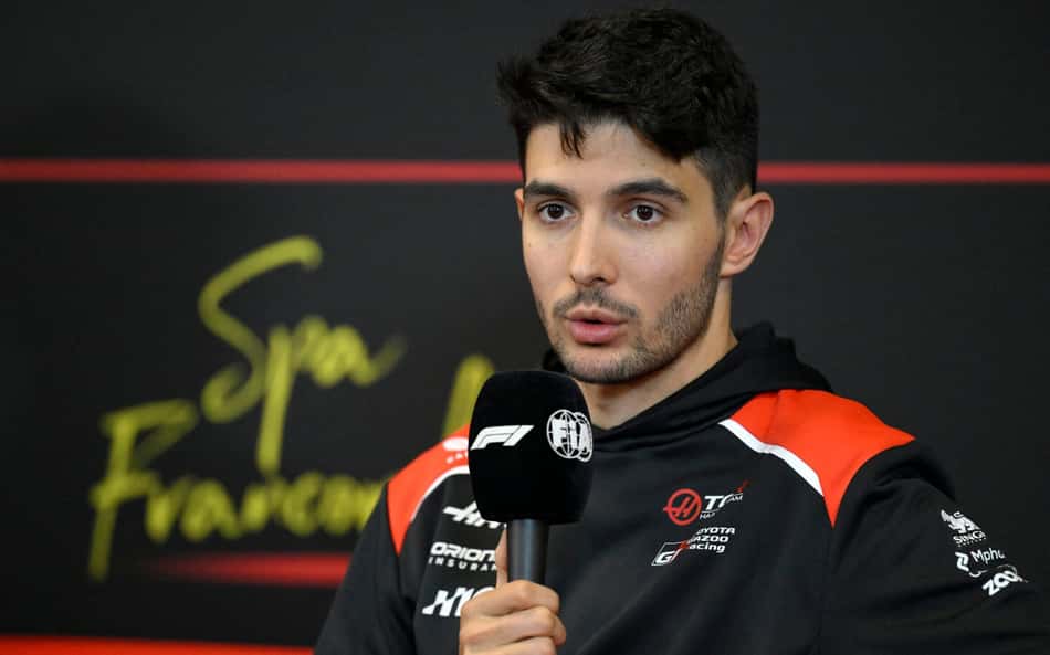 Esteban Ocon, da Haas, em coletiva no GP da Bélgica pela F1 2026
