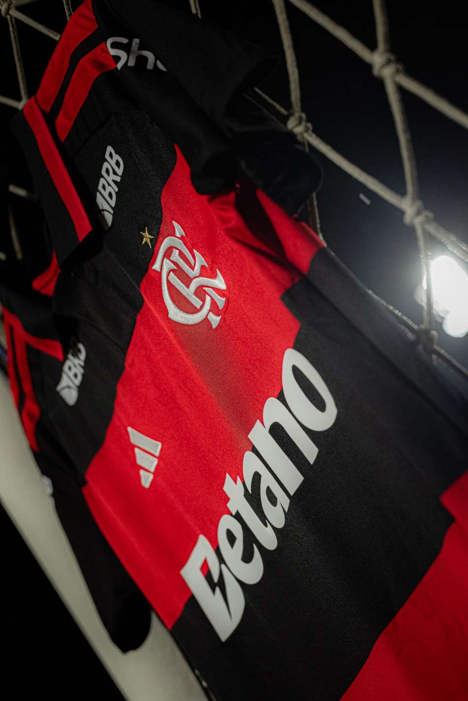 Camisa do Flamengo antes da partida contra o RB Bragantino