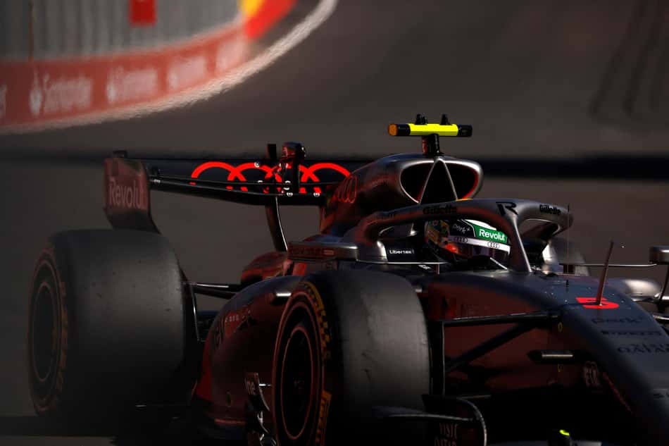 Gabriel Bortoleto em ação no GP da Espanha pela F1 2026