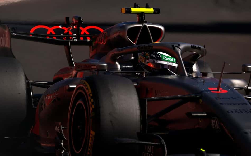 Gabriel Bortoleto em ação no GP da Espanha pela F1 2026