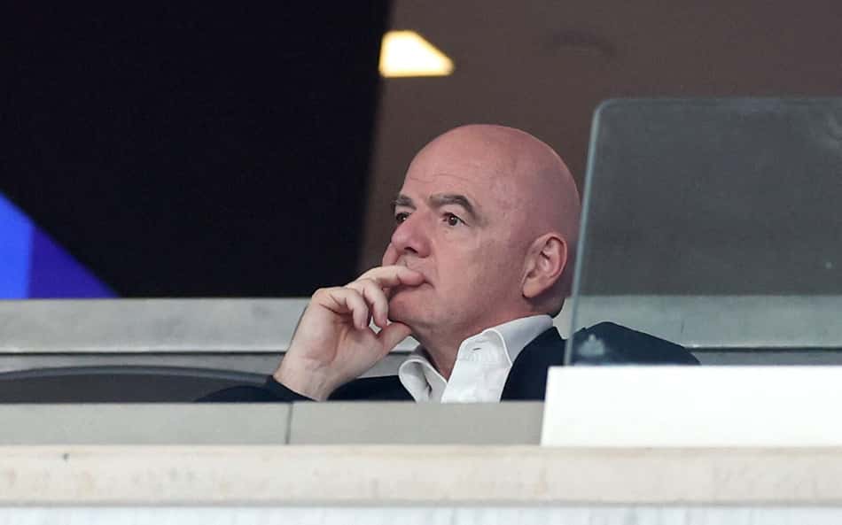 Gianni Infantino, presidente da Fifa, se manifestou sobre jogo do Fortaleza (Foto: Luke Hales/Getty Images/AFP)