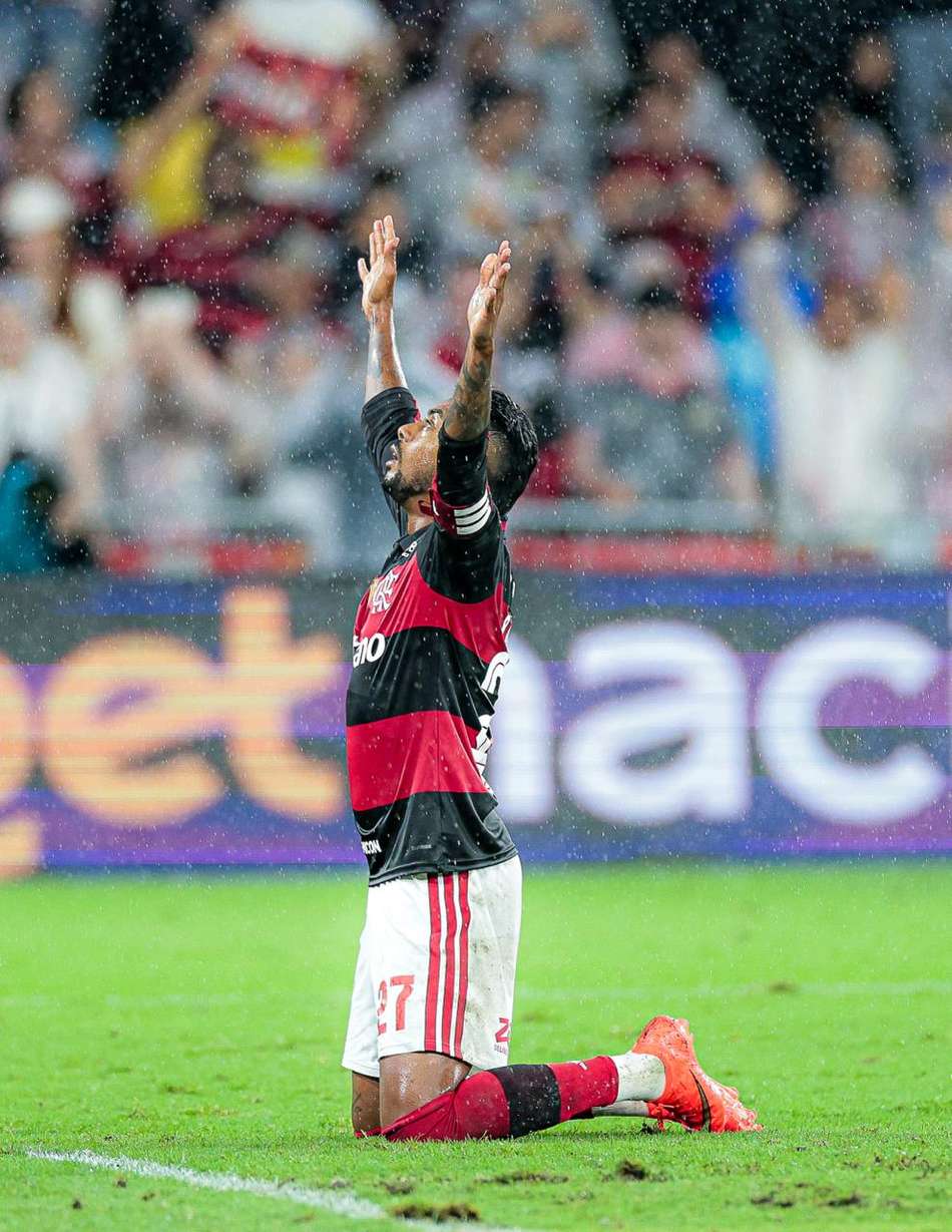 Bruno Henrique marcou o gol da vitória do Rubro-Negro, no Campeonato Brasileiro 