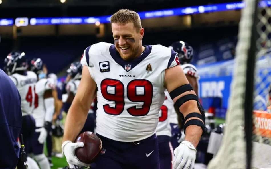 J.J Watt em ação pelo Houston Texans (Foto: Reprodução)