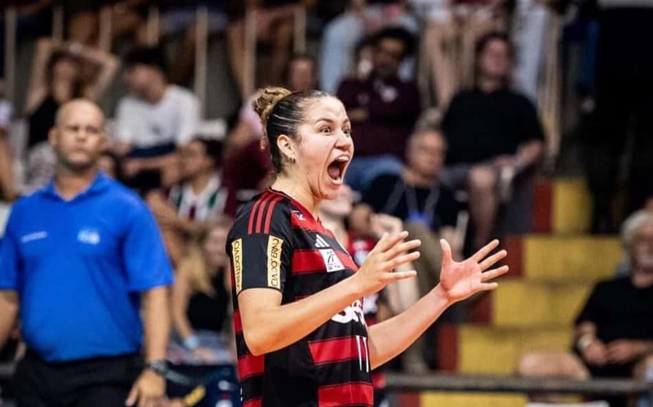 Karina vibra em ponto do Sesc Flamengo na Superliga 2025/26