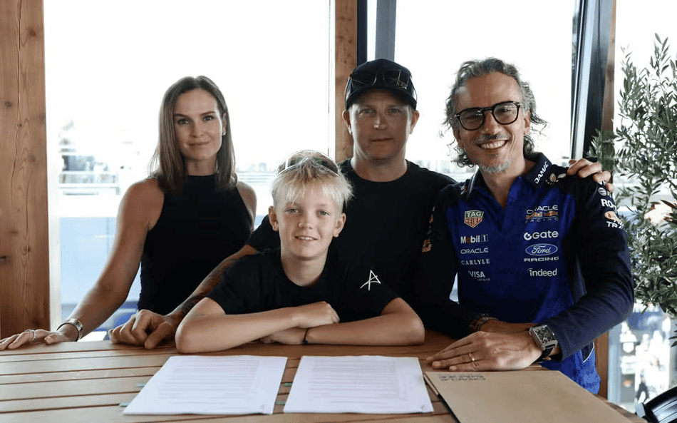 Aos 11 anos, filho de Kimi Raikkonen é anunciado pela Red Bull