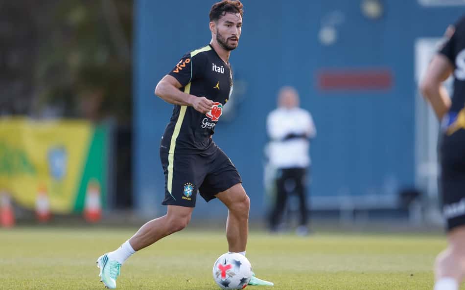 Martinelli durante treino da Seleção Brasileira, em Brisbane