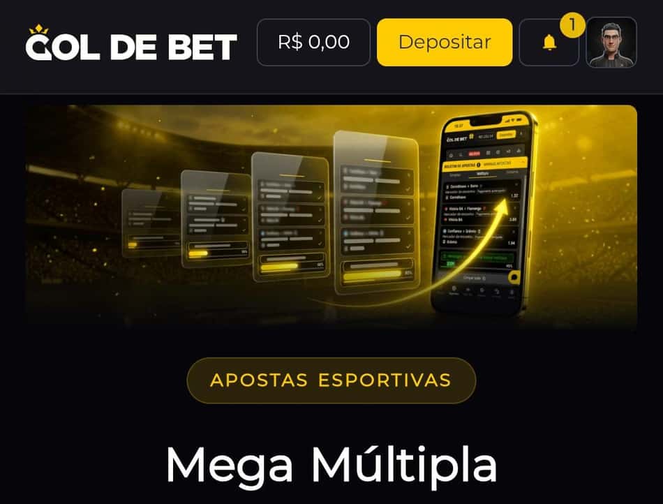 Captura de tela do melhor site de apostas Gol de Bet.