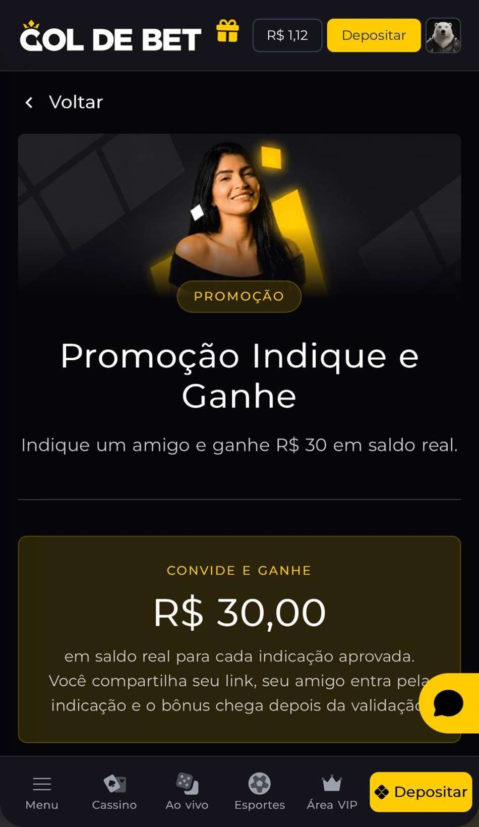 Captura da tela de esportes da Gol de Bet, uma das melhores casas de apostas do Brasil.
