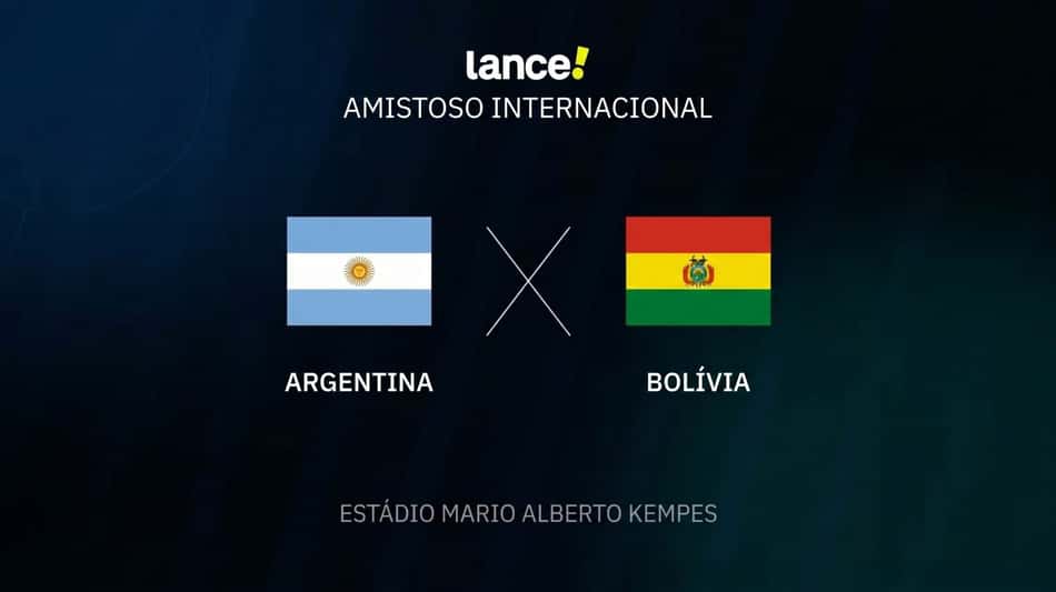 Onde assistir ao vivo a partida entre Argentina e Bolívia em amistoso (Arte / Lance!)