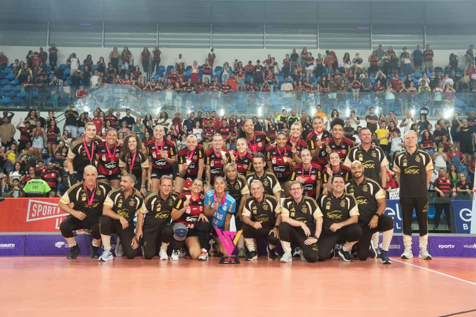 Sesc RJ Flamengo vence Praia Clube e é campeão da Copa Supervôlei
