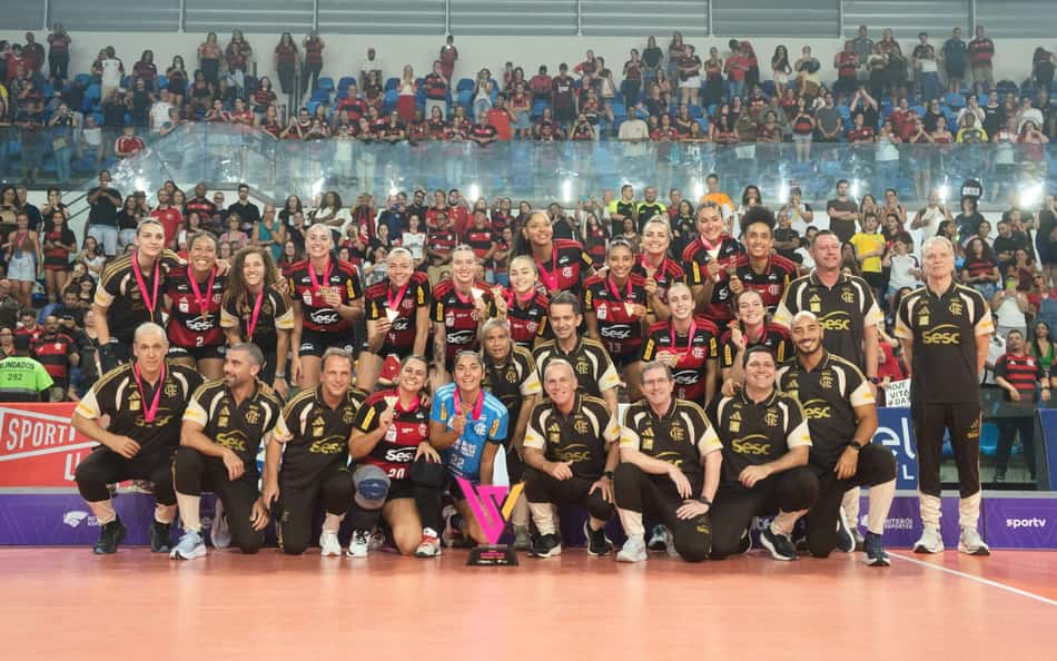 Sesc RJ Flamengo vence Praia Clube e é campeão da Copa Supervôlei