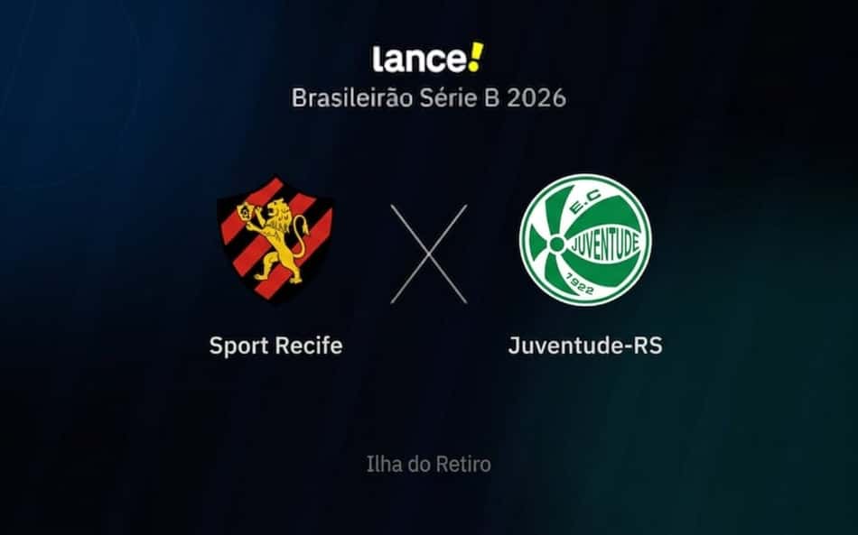 Onde assistir ao vivo a partida entre Sport Recife e Juventude-RS pelo Brasileirão Série B 2026 (Arte / Lance!)