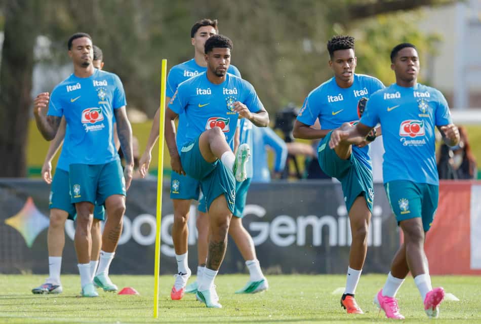 Treino da Seleção em Brisbane, às vésperas de Austrália x Brasil
