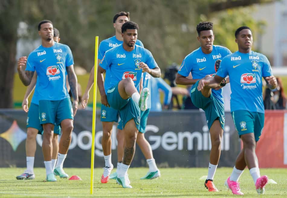 Treino da Seleção em Brisbane, às vésperas de Austrália x Brasil