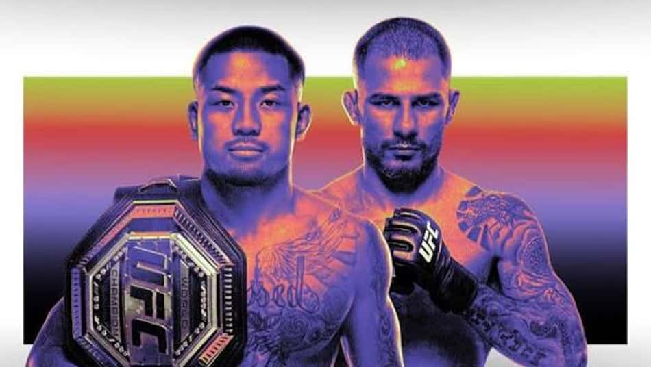 Pôster do UFC 331, com Joshua Van e Alexandre Pantoja