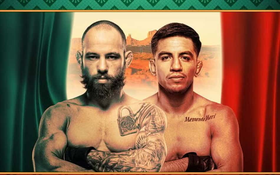 Pôster do Noche UFC, com Jean Silva e Jose Miguel Delgado
