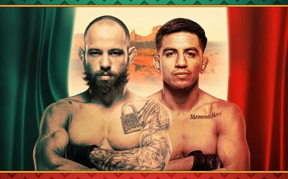 Pôster do Noche UFC, com Jean Silva e Jose Miguel Delgado