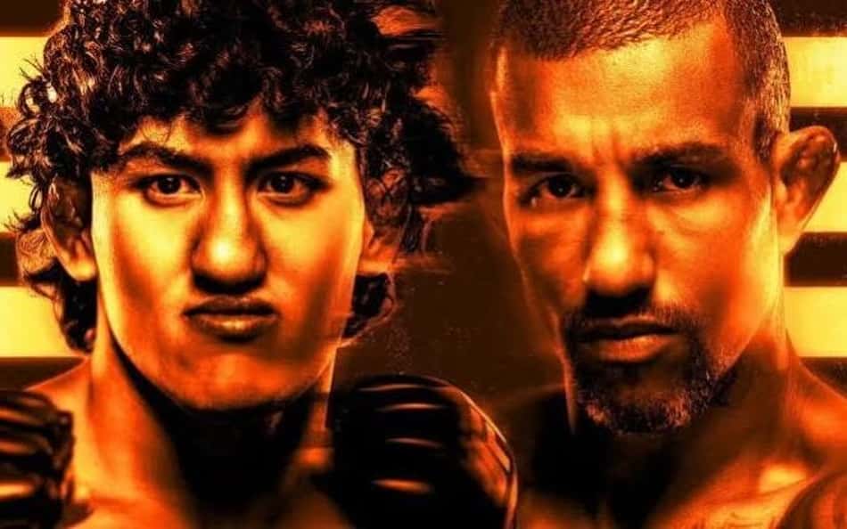 Pôster do UFC Vegas 121, com Raul Rosas Jr e Raoni Barcelos