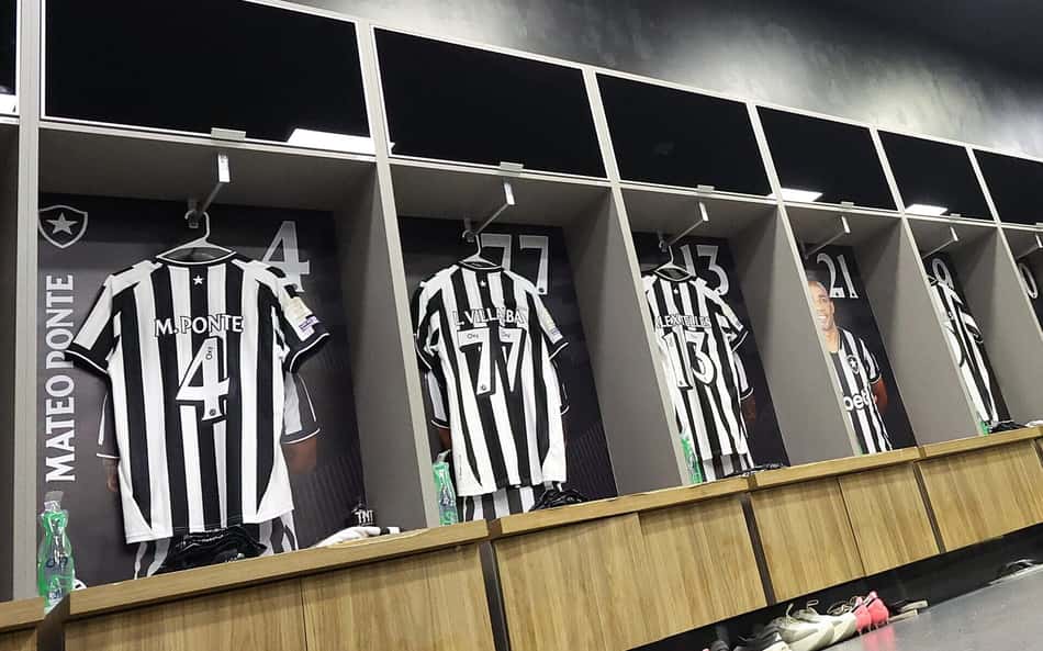 vestiário do botafogo