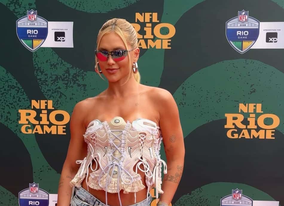 Virginia Fonseca esteve presente no NFL Rio Game