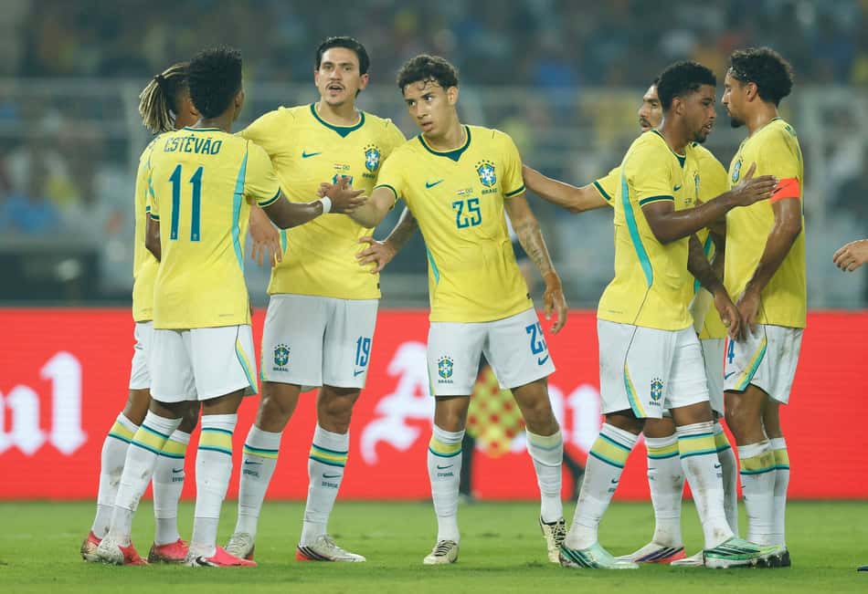 Seleção Brasileira goleou a Índia por 4 a 0 (Foto: Rafael Ribeiro / CBF)