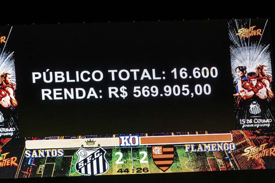 Público da Vila Belmiro bate recorde do ano e de 11 anos.