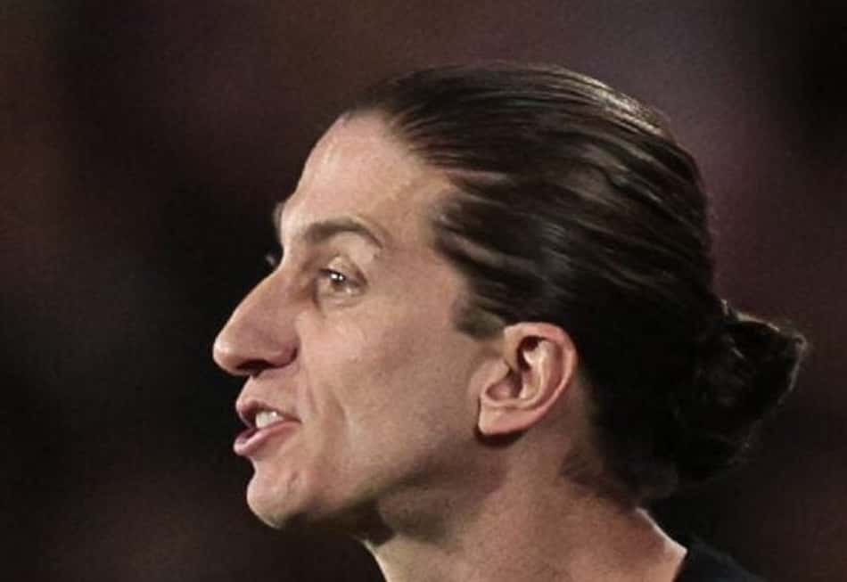 Filipe Luís durante jogo contra o Lanús (Foto: Divulgação/Flamengo)