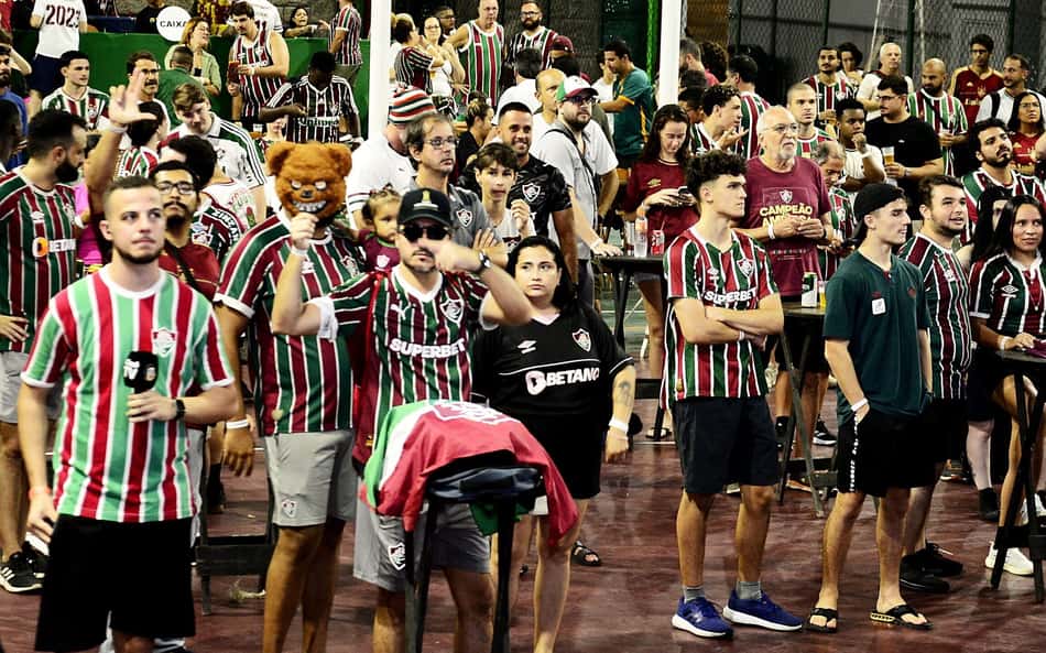 Telão para o jogo Fluminense x Deportivo La Guaira (VEN) pela Libertadores