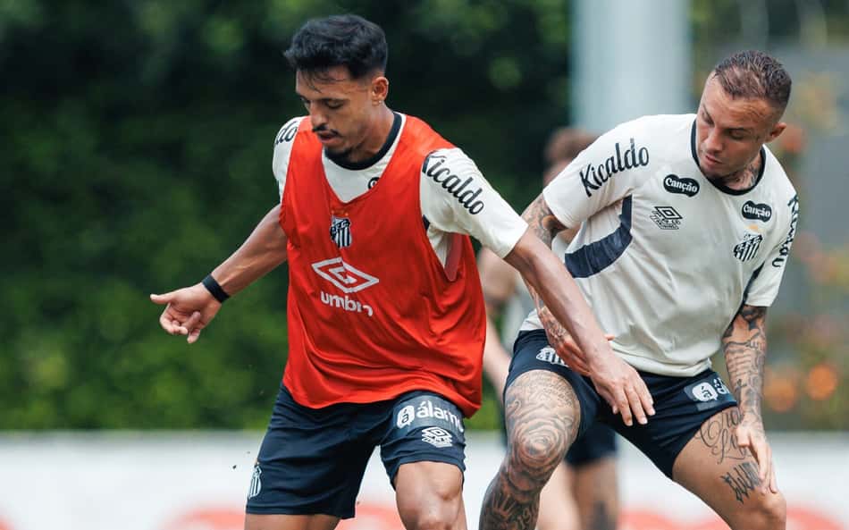 Treino do Santos nesta sexta-feira (9) - (Foto: Raul Baretta/ Santos FC)
