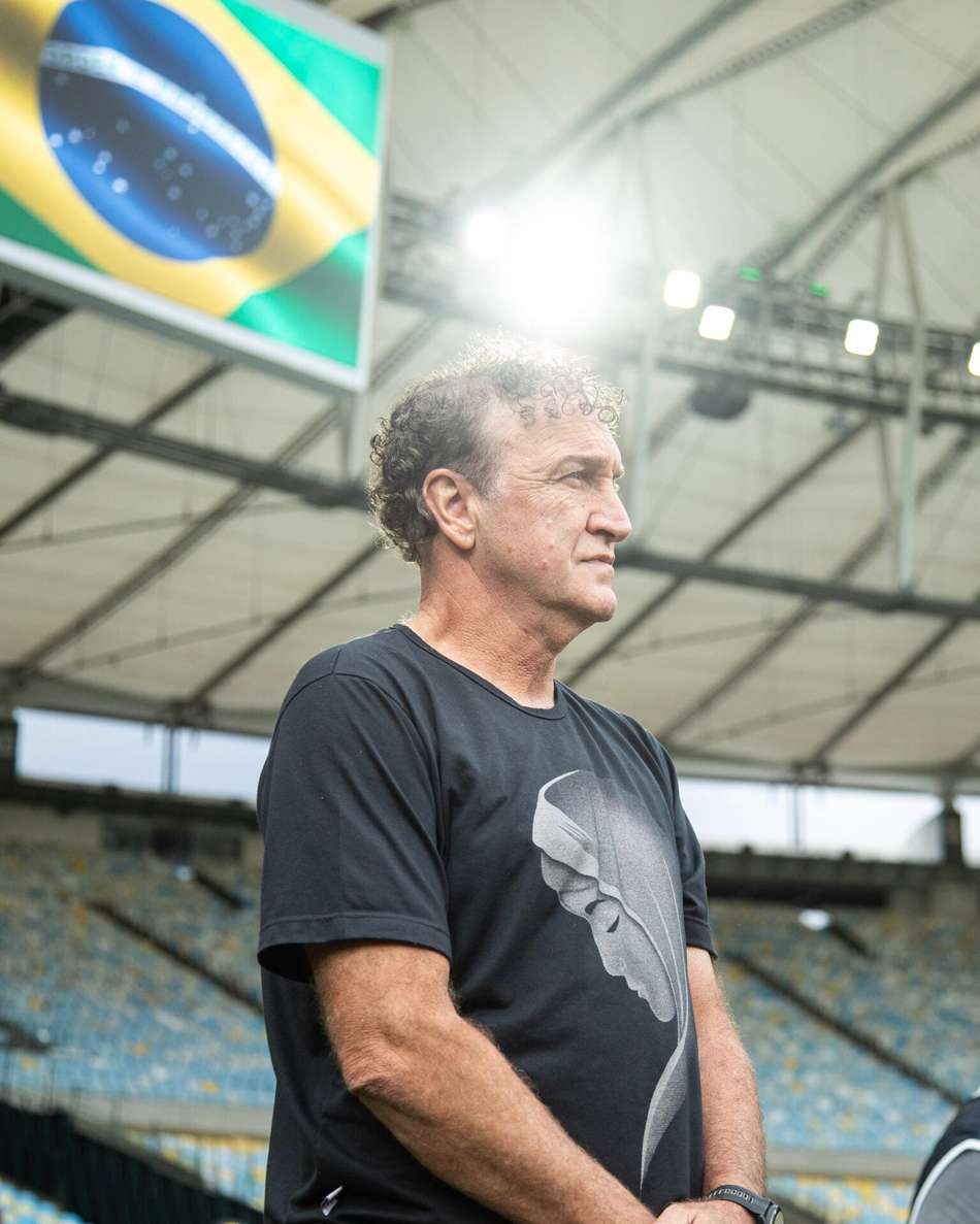 Técnico Cuca durante o confronto contra o Fluminense.