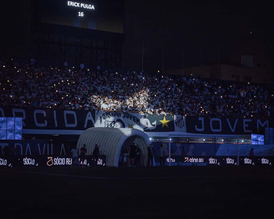 Trocida do Santos na Vila Belmiro