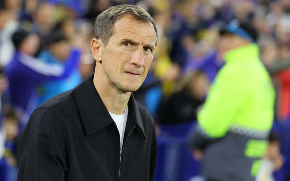 Rodolfo Arruabarrena, "El Vasco", na partida entre Boca e Santa Fe