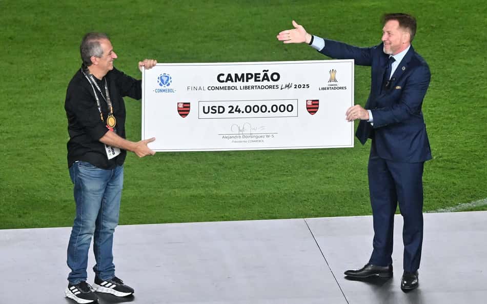 BAP segura cheque com premiação do Flamengo na Libertadores
