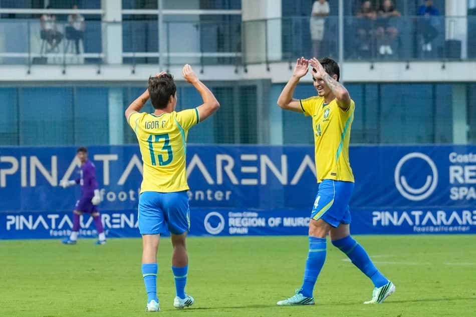 Seleção Brasileira Sub-20 fecha Data Fifa com goleada (Foto: Nelson Terme / CBF)