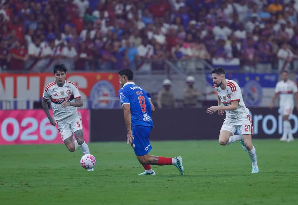 Jogadores em Bahia x Flamengo