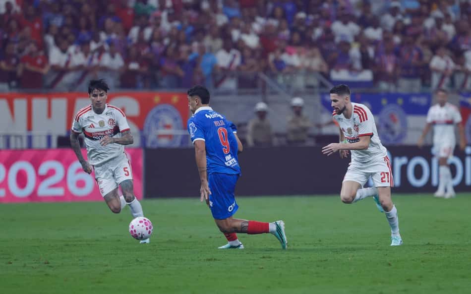 Jogadores em Bahia x Flamengo