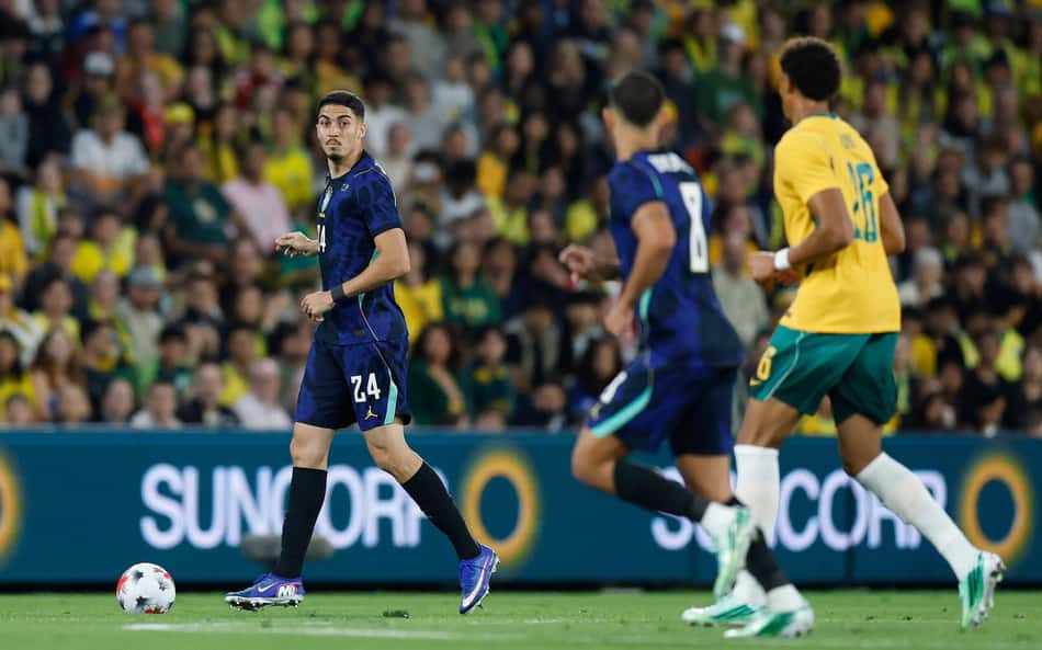 Brasil durante amistoso com a Austrália, em Brisbane
