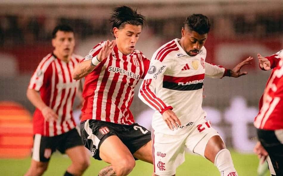 Bruno Henrique em Estudiantes x Flamengo